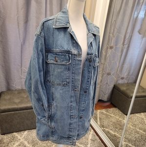 Topshop oversized denim jacket